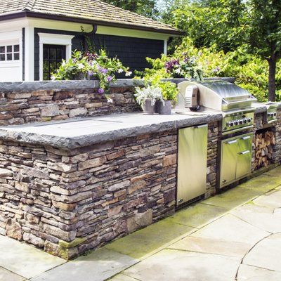 Outside - Our company can make paving slabs, a fireplace zone and other outside works for you. Outside - Our company can make paving slabs, a fireplace zone and other outside works for you.
