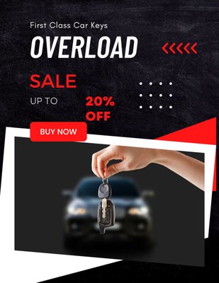 INVENTORY OVERLOAD SALE 20% OFF - We are having a sale on select makes and models as we are getting in a batch of new orders for our inventory! INVENTORY OVERLOAD SALE 20% OFF - We are having a sale on select makes and models as we are getting in a batch of new orders for our inventory!