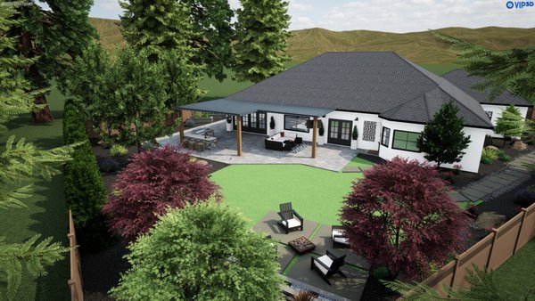 Transformation Construction 3d Designs - This design showcase features a collection of 3D landscape concepts created to help homeowners visualize different outdoor living possibilities before construction. The collage includes a variety of project styles, layouts, and features such as patios, outdoor kitchens, pergolas, putting greens, artificial turf, drought-tolerant planting, lighting, seating areas, water features, fire features, walkways, and complete backyard Transformation Construction 3d Designs - This design showcase features a collection of 3D landscape concepts created to help homeowners visualize different outdoor living possibilities before construction. The collage includes a variety of project styles, layouts, and features such as patios, outdoor kitchens, pergolas, putting greens, artificial turf, drought-tolerant planting, lighting, seating areas, water features, fire features, walkways, and complete backyard
