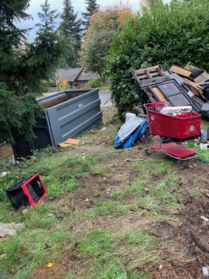 Clean up - Cleaned up of what people left behind