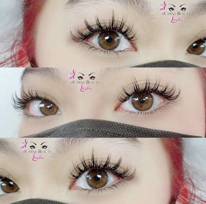 6D sunflower set eyelash extensions - The sunflower model requires 7-10 points. Each point does not to be as triangular, but each point needs to be more prominent, showing the effect of sunflower petals , giving the eyes the look of a blooming sunflower