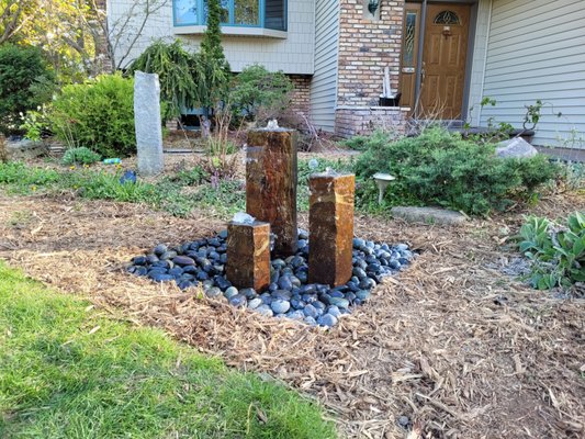Waterscapes - We specialize in waterscapes! There are few things that can make a yard look better then these unique pieces. The sound of flowing water brings an element of relaxation to your yard as well! Our team has a large amount of experience with these special projects. They bring a special type of satisfaction when they are finished! Waterscapes - We specialize in waterscapes! There are few things that can make a yard look better then these unique pieces. The sound of flowing water brings an element of relaxation to your yard as well! Our team has a large amount of experience with these special projects. They bring a special type of satisfaction when they are finished!