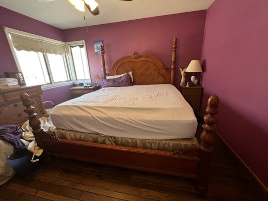 Bedroom Remodel - In this bedroom we took on we did painting, new ceiling fan, new flooring, and new trim. If was a very easy and fast 1 day project and makes such a difference in the home. I will also be posting more of this home soon as i get more pictures as we have also redone their bathroom, lots more flooring and trim work and will be doing the kitchen. Bedroom Remodel - In this bedroom we took on we did painting, new ceiling fan, new flooring, and new trim. If was a very easy and fast 1 day project and makes such a difference in the home. I will also be posting more of this home soon as i get more pictures as we have also redone their bathroom, lots more flooring and trim work and will be doing the kitchen.