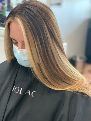 We Do Balayage - #lorealprofessional #studio9 #handpaintedhair #balayage #balayagehighlights #kerastaseusa #framesi #inoa #majirel