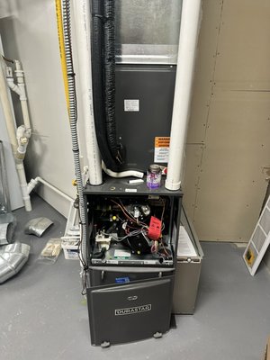 New installation - Installation of new furnace and ductwork with new ventilation