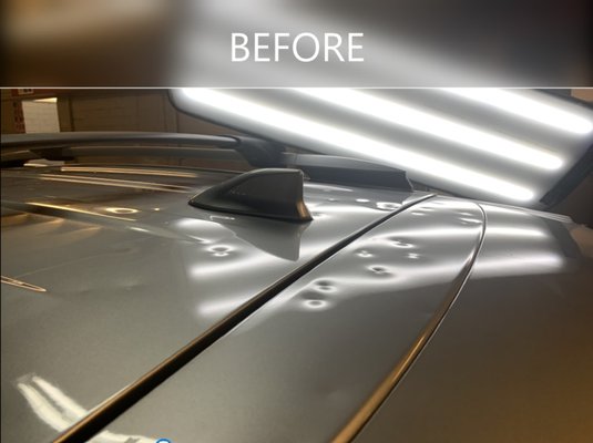 Paintless Dent Repair (PDR)- BEFORE & AFTER - This vehicle was absolutely trashed by the March Hail storm, the dents on this vehicle were the largest of their kind. Our professional technician, with 20+ years experience was able to make this vehicle into a beauty again. Repair time typically takes 24-48 hours after insurance approval. 

Call Us Today: (512)400-4436