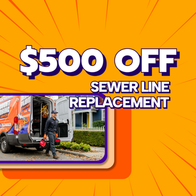 $500 OFF Sewer Lines - Save $500 on qualifying sewer line replacement from experienced, insured Daly City plumbing professionals. $500 OFF Sewer Lines - Save $500 on qualifying sewer line replacement from experienced, insured Daly City plumbing professionals.