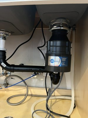 Garbage disposal replace - Garbage disposal replace, standard work. Garbage disposal replace - Garbage disposal replace, standard work.