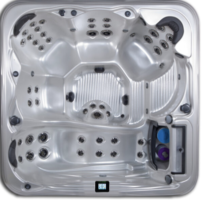Island Spas - Our top-of-the-line Island Spas Elite models provide you with the ultimate individual control and best hydrotherapy experience possible. This upgrade includes the patented Variable Control System. This system lets you control your personal massage pressure with individual seat pumps. Island Spas - Our top-of-the-line Island Spas Elite models provide you with the ultimate individual control and best hydrotherapy experience possible. This upgrade includes the patented Variable Control System. This system lets you control your personal massage pressure with individual seat pumps.