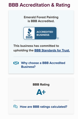 Check Out Some of Our Other Reviews Online - A+ rating from Better Business Bureau - over 30 years of experience & professionalism.  Call today to book appointment - limited availability for September.