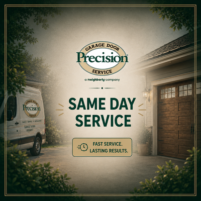Same-Day Garage Door Repair Service - When your garage door won't open, close, or operate safely, our technicians are ready to help with fast, same-day service. We diagnose the issue, complete most repairs in a single visit, and use quality parts designed for lasting performance. Same-Day Garage Door Repair Service - When your garage door won't open, close, or operate safely, our technicians are ready to help with fast, same-day service. We diagnose the issue, complete most repairs in a single visit, and use quality parts designed for lasting performance.