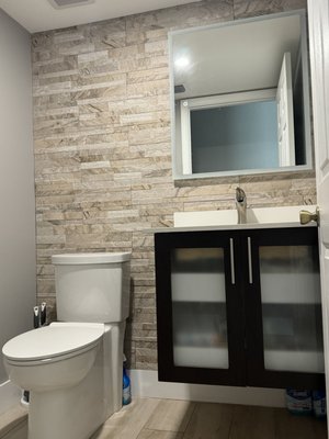 After Guest Bathroom Remodel - This is the after picture of the Guest Bathroom completed.