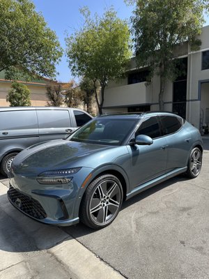 2026 Genesis GV60 - Ceramic IR - Ceramic IR film
Front roll ups - 35%
Sunroof - 35%
Back roll ups 7 back windshield - 75%