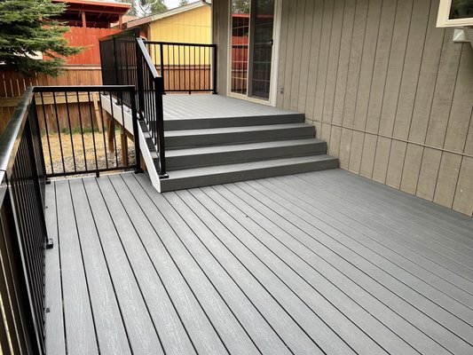 Deck in Redmond - This Deck was done in five days, with aluminum railings Deck in Redmond - This Deck was done in five days, with aluminum railings