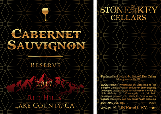 Stone & Key Cellars Winery - Designed website assets and several wine label customized designs per week for quarter barrel club members.