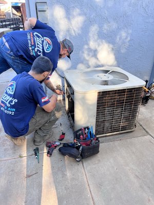 Hardworking Guys - These are some of the pictures of our team that you may see in your neighborhood doing a job.
