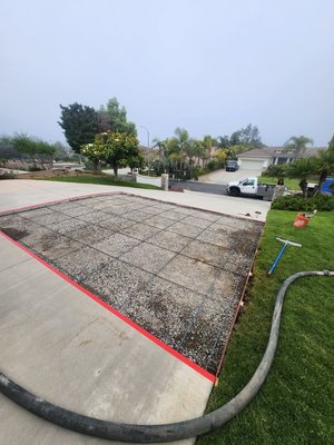 Concrete repair of a driveway - Concrete repair of a driveway as the old concrete was damaged. It was about 320 square feet of concrete. Concrete repair of a driveway - Concrete repair of a driveway as the old concrete was damaged. It was about 320 square feet of concrete.