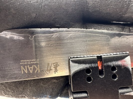 Minor Restoration - This customer had a few knives like this. Just takes some patience with the stones to get the edge shining and like new