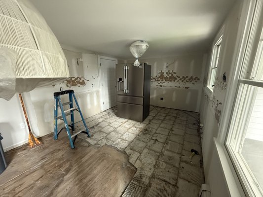 Kitchen Remodel in Ocean City, NJ - Matera Builders completed this full kitchen remodel in Ocean City, NJ, taking the space from complete demolition to a finished, functional kitchen built for life at the shore. The homeowners wanted a brighter, more open kitchen with better storage, durable finishes and a design that would feel fresh for years, whether they're hosting family all summer or using the house year-round.

From demolition to finished kitchen

The project started with a full tear-out of the existing cabinets, countertops, flooring and fixtures, taking the room down to a clean slate. With the space opened up, our team addressed what was behind the walls and under the floor before anything new went in, so the finished kitchen is built on a solid, level foundation.

From there, our crews installed new cabinetry, leveling and setting each box so doors, drawers and countertops line up cleanly. New countertops, a new sink and faucet, flooring, lighting and finish trim followed, bringing the room together as one complete design rather than a patchwork of separate trades.

What this project included

Full kitchen demolition and haul-away
Cabinet installation
Countertop installation
Sink and faucet installation
New flooring
Lighting and electrical updates
Plumbing updates
Trim carpentry and finish work

Built for shore homes

Kitchens at the Jersey Shore work harder than most. They handle sand, humidity, salt air and a full house of guests all summer long. We choose installation methods and finishes that stand up to coastal conditions and are easy to keep clean, so the kitchen looks as good in its tenth summer as it does on day one.

Why homeowners choose Matera for kitchen remodels

Matera Builders has served the South Jersey shore since 1988. As a full home remodeling contractor, we manage the entire kitchen project, from demolition and rough work to cabinets, countertops, flooring and final trim. One team coordinates the schedule and the trades, so homeowners have one point of contact from estimate to final walkthrough.

We're also an Andersen Elite Certified Contractor, a distinction earned by fewer than 1% of contractors nationwide. That means if your kitchen remodel includes new windows, a patio door or a sliding glass wall, it can all be done by the same team as part of one project.

Frequently asked questions

Who does kitchen remodels in Ocean City, NJ?
Matera Builders remodels kitchens, bathrooms and powder rooms for homeowners in Ocean City, Avalon, Stone Harbor and Sea Isle City, NJ. We've been serving the South Jersey shore since 1988.

Does Matera Builders handle the whole kitchen remodel, including demolition?
Yes. We handle the full project, from demolition and haul-away through cabinets, countertops, flooring, fixtures and finish carpentry.

When is the best time to remodel a kitchen in a shore home?
The fall and winter off-season is ideal. The house is often empty, work doesn't interrupt summer use or rental weeks, and the kitchen is finished and ready before the season begins.

Can you replace windows or doors as part of a kitchen remodel?
Yes. As an Andersen Elite Certified Contractor, Matera Builders can replace windows, patio doors and sliding glass walls during your kitchen remodel, so everything is coordinated under one project.

Does Matera Builders only install windows and doors?
No. Matera Builders is a full home remodeling contractor and an Andersen Elite Certified window and door installer. We handle kitchen and bath remodels, flooring, siding, finish carpentry and more.