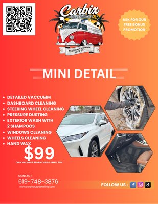 Lists of services and prices - 💎 **Auto Detailing & Ceramic Coating de Alto Nivel**

No somos un “car wash” común. Somos especialistas en **detailing automotriz y corrección de pintura profesional**, dedicados a transformar vehículos exigentes con precisión, lujo y resultados que hablan por sí solos.

✅ Trabajamos exclusivamente con clientes que valoran la excelencia y comprenden el nivel de detalle que implica nuestro servicio.  
✅ Cada tratamiento refleja nuestro compromiso con la perfección: desde el pulido especializado hasta los recubrimientos cerámicos de larga duración.

📩 Si estás realmente interesado en cuidar y realzar tu vehículo como se merece, estamos listos para escucharte. Este es un servicio para quienes entienden la diferencia.