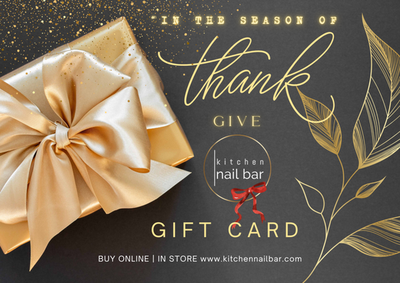 💝 "Giving Thanks, Giving Pampering Gift Card" 🎁 HAPPY THANKSGIVING 🍁 - 🍂✨ In the season of THANKS, Give the GIFTS of serenity: 💛 Pamper the soul ✨
"Giving Thanks, Giving Kitchen Nail Bar Pampering Gift Card"
BUY ONLINE | IN-STORE
www.kitchennailbar.com
🍁#HAPPYTHANKSGIVING 💝 "Giving Thanks, Giving Pampering Gift Card" 🎁 HAPPY THANKSGIVING 🍁 - 🍂✨ In the season of THANKS, Give the GIFTS of serenity: 💛 Pamper the soul ✨
"Giving Thanks, Giving Kitchen Nail Bar Pampering Gift Card"
BUY ONLINE | IN-STORE
www.kitchennailbar.com
🍁#HAPPYTHANKSGIVING