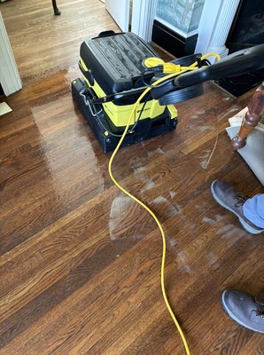 Hardwood floor cleaning - This project was on a floor that was over 115 years old. We love our old Nashville homes!