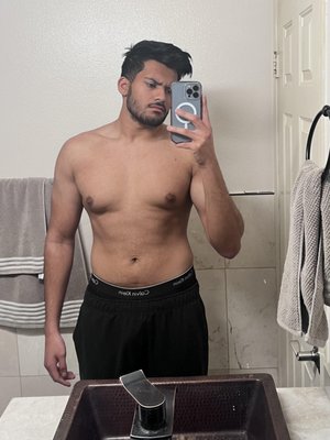 6 Month Transformation - Over 6 months, this client underwent a body transformation, losing 15lbs of body fat while gaining muscle. He followed a structured workout plan with a focus on strength training and high-intensity cardio, along with a high-protein diet. By tracking progress and adjusting his plan as needed, he was able to achieve his goal and build a leaner, stronger physique. 6 Month Transformation - Over 6 months, this client underwent a body transformation, losing 15lbs of body fat while gaining muscle. He followed a structured workout plan with a focus on strength training and high-intensity cardio, along with a high-protein diet. By tracking progress and adjusting his plan as needed, he was able to achieve his goal and build a leaner, stronger physique.
