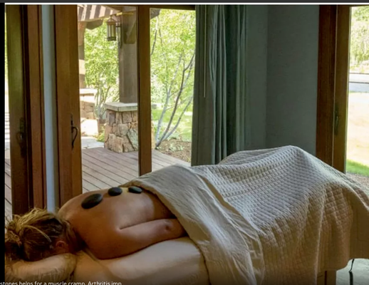 Hot Stones and Cupping Massage - Hot stones help with muscle cramps and arthritis, and the cupping helps to remove blood clots. Hot Stones and Cupping Massage - Hot stones help with muscle cramps and arthritis, and the cupping helps to remove blood clots.
