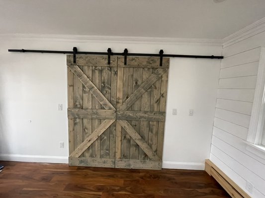 Custom barn doors - Custom barn doors built on site in Sayville NY Custom barn doors - Custom barn doors built on site in Sayville NY