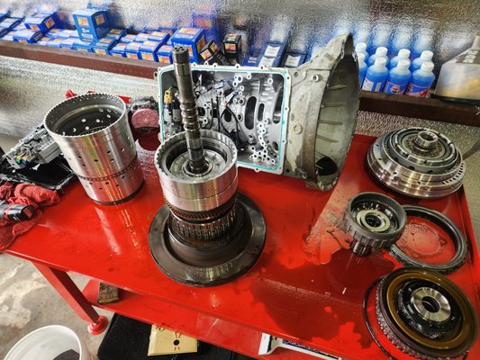 10R80 Rebuild. - Do you have a Ford 10 speed automatic transmission? These transmissions were manufactured with a faulty bushing design in its CDF drum, causing coaxial movement. This causes a wide array of symptoms including, harsh engagements, slipping/stuck in gear, bumpy/harsh shifts, or even a 'neutral out' condition. Here at D&D Diesel and Auto, we install the newly designed drum to eliminate this failure permanently 💪✅️ keeping your transmission on the road for years to come! Give us a call for ALL your automotive needs!