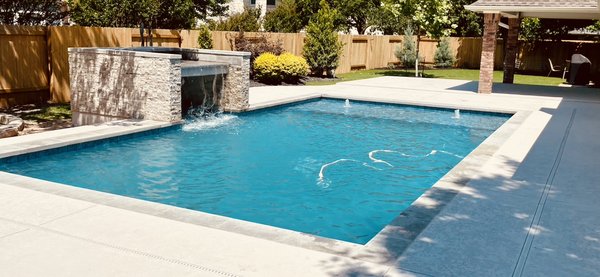 Custom Pool Build - "This custom in-ground pool build was done earlier this year. Our team understands the complexity of pool design and construction. At Davis Pools we strive to create attractive, unique and timeless swimming environments. Custom Pool Build - "This custom in-ground pool build was done earlier this year. Our team understands the complexity of pool design and construction. At Davis Pools we strive to create attractive, unique and timeless swimming environments.
