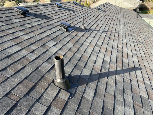 Shingle Re-Roof - All standard with our re-roof packages. Detail is critical. Be sure to call James Roofing for attention to detail! Shingle Re-Roof - All standard with our re-roof packages. Detail is critical. Be sure to call James Roofing for attention to detail!