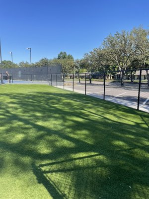 Some pickle ball courts that are looking awesome!! - This is the Brookhaven country club that decided to trust us by giving them an amazing treat by installing our premium turf all around their pickleball and tennis courts