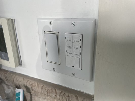 Switch timer, installation - Replaced three simple switches with a switch with a timer Switch timer, installation - Replaced three simple switches with a switch with a timer