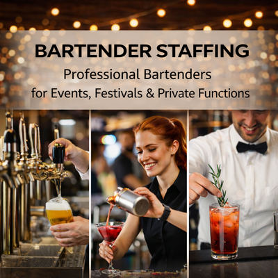 Professional Bartenders - Staff provided for any event. Professional Bartenders - Staff provided for any event.