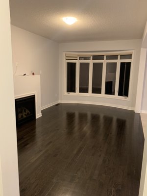Interior Window Cleaning - These first-time homeowners purchased this beautiful home and wanted to really give a lift to their windows. You can really see the shine and sparkle we were able to give.