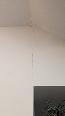 Drywall Crack Repair - I had a customer contact me about repairing a crack in their drywall and a hole in their ceiling from a dropped hammer in the attic. I was able to come out and repair the cracked drywall as well as the hole in the ceiling. the customer was very happy with the completed work. Drywall Crack Repair - I had a customer contact me about repairing a crack in their drywall and a hole in their ceiling from a dropped hammer in the attic. I was able to come out and repair the cracked drywall as well as the hole in the ceiling. the customer was very happy with the completed work.