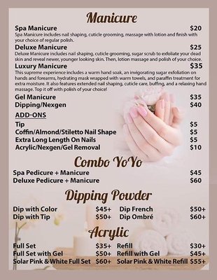 YoYo Nail & Spa - We have monthly promotions with over 600 colors to choose for your latest design. YoYo Nail & Spa - We have monthly promotions with over 600 colors to choose for your latest design.