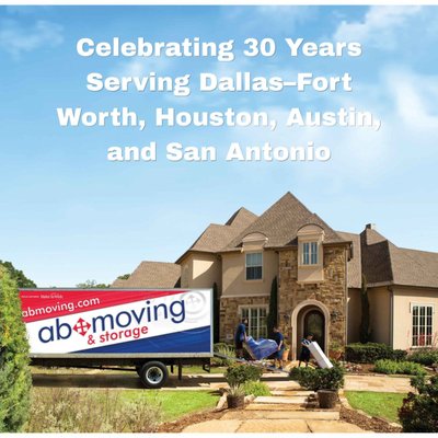 Trusted Movers for Homes & Businesses Across Texas - When you’re looking for local or long-distance movers with a stellar reputation, great service, and great rates – check out AB Moving. Our movers in Dallas, Fort Worth, Houston, Austin, San Antonio, and all over North Texas live and work in your area. They know the routes and they know how to move you quickly and safely at the lowest cost. As you have discovered, there are so many Texas moving companies within your reach, it’s hard to know which to choose. At AB Moving, we keep our rates low and serve all our customers with top-notch service. That’s why our moving customers refer us to their families and friends looking for professional Texas movers. Trusted Movers for Homes & Businesses Across Texas - When you’re looking for local or long-distance movers with a stellar reputation, great service, and great rates – check out AB Moving. Our movers in Dallas, Fort Worth, Houston, Austin, San Antonio, and all over North Texas live and work in your area. They know the routes and they know how to move you quickly and safely at the lowest cost. As you have discovered, there are so many Texas moving companies within your reach, it’s hard to know which to choose. At AB Moving, we keep our rates low and serve all our customers with top-notch service. That’s why our moving customers refer us to their families and friends looking for professional Texas movers.