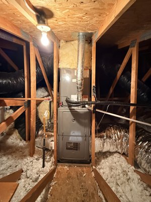 Furnace Installation - Installed a new Ruud 80 % furnace Furnace Installation - Installed a new Ruud 80 % furnace
