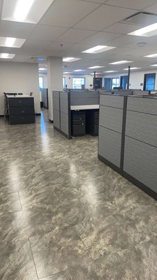 Commercial Cleaning - Daily commercial cleaning services are provided in warehouse and office areas.