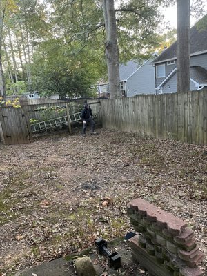 Backyard overhaul - This yard was neglected we gave the home owner a yard to be proud of!