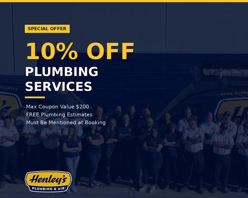 10% Off Plumbing Services - 10% Off
Plumbing Services Maximum Coupon Value $200
*Coupons & specials offers cannot be combined with other offers. Valid on standard pricing only. Limit one offer per household. Must be presented prior to starting the job. Must be mentioned at the time of booking job. 10% Off Plumbing Services - 10% Off
Plumbing Services Maximum Coupon Value $200
*Coupons & specials offers cannot be combined with other offers. Valid on standard pricing only. Limit one offer per household. Must be presented prior to starting the job. Must be mentioned at the time of booking job.