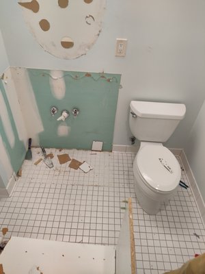 bathroom remodel - we upgraded this bathroom replacing all parts vanity, toilet medicine cabinet, new back splash, painting, reglaze bathtub. etc bathroom remodel - we upgraded this bathroom replacing all parts vanity, toilet medicine cabinet, new back splash, painting, reglaze bathtub. etc