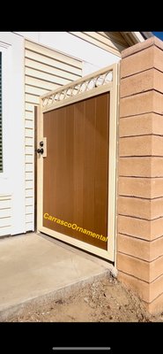 Composite/wrought Iron combination! - This specific combination wrought iron & composite gates are build to last
Our composites:
• SUPER DURABLE: Impervious to moisture & wont splinter, crack, peal, or rot
• Our custom wrought iron framing will be finished with primed & powder coated finish
Call for more benefits & features! (909)215-5639
My name is Carlos Composite/wrought Iron combination! - This specific combination wrought iron & composite gates are build to last
Our composites:
• SUPER DURABLE: Impervious to moisture & wont splinter, crack, peal, or rot
• Our custom wrought iron framing will be finished with primed & powder coated finish
Call for more benefits & features! (909)215-5639
My name is Carlos