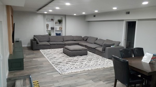 Basement - prestige home remodeling - this ia basement  remodel in bountiful, 2000 sf , exterior stairs ,