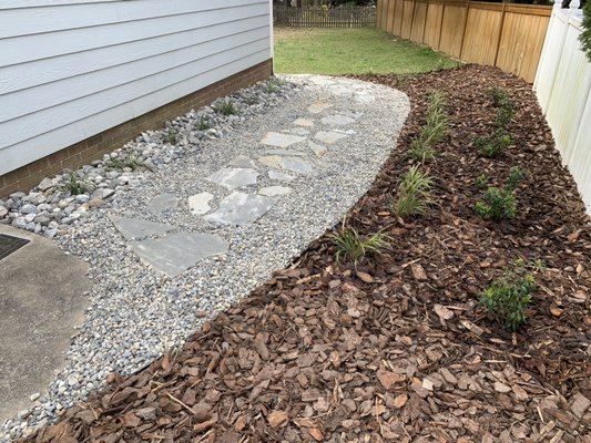 Flagstone walkway + Delaware stone in Apex, NC - Flagstone walkway + Delaware stone in Apex, NC Flagstone walkway + Delaware stone in Apex, NC - Flagstone walkway + Delaware stone in Apex, NC