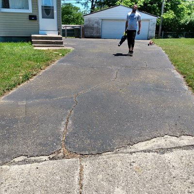 Before & After Residential Driveway - Before and after photos on some of my recent jobs.
