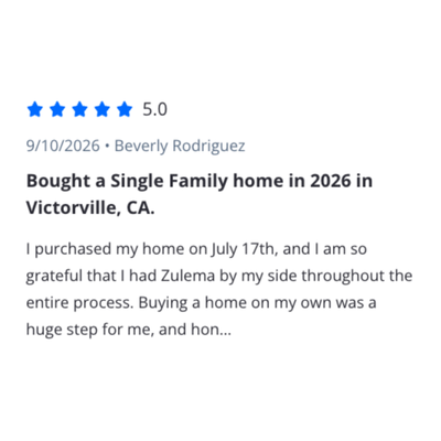 Get to know Zulema Delgado - I take pride in my service and it is an honor to be involved in your business transactions.