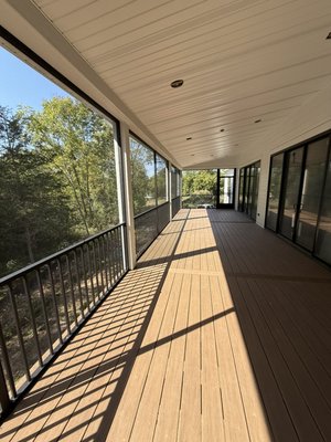 Screened in deck - enjoy the outdoors without all the bugs! - This deck was added to a new home build. Reach out to us today for an estimate on reconstructing or building a new deck for you to enjoy today. Screened in deck - enjoy the outdoors without all the bugs! - This deck was added to a new home build. Reach out to us today for an estimate on reconstructing or building a new deck for you to enjoy today.